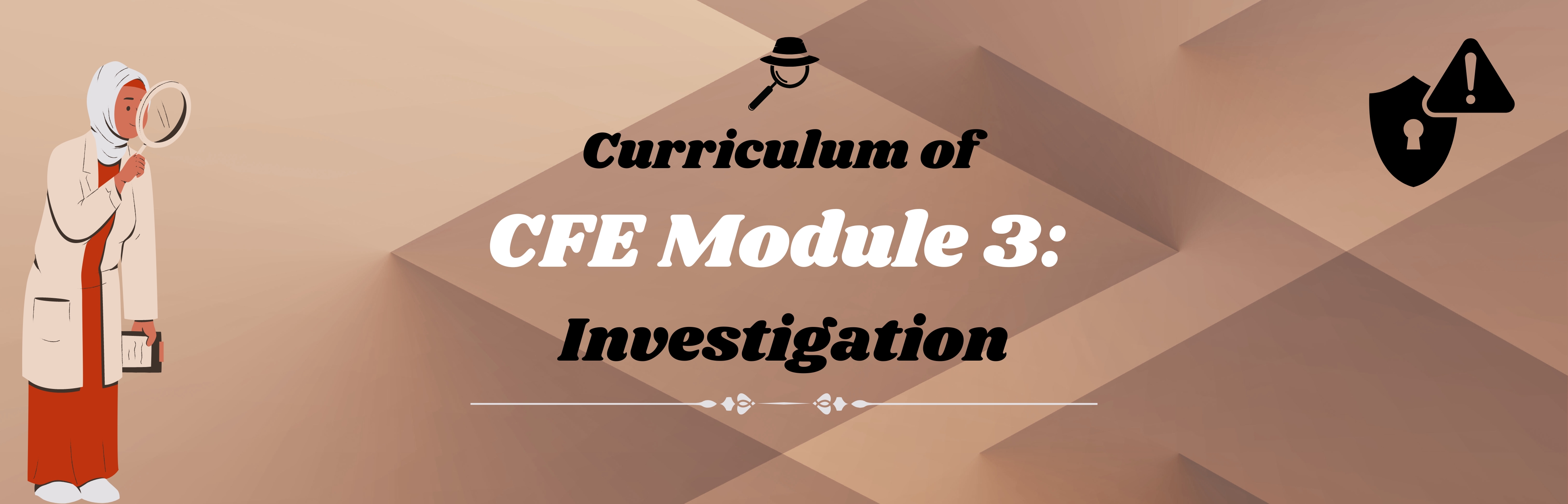 Curriculum of Certified Fraud Examiner Module 3: Investigation